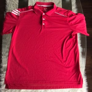 Red Adidas Short Sleeve Tee